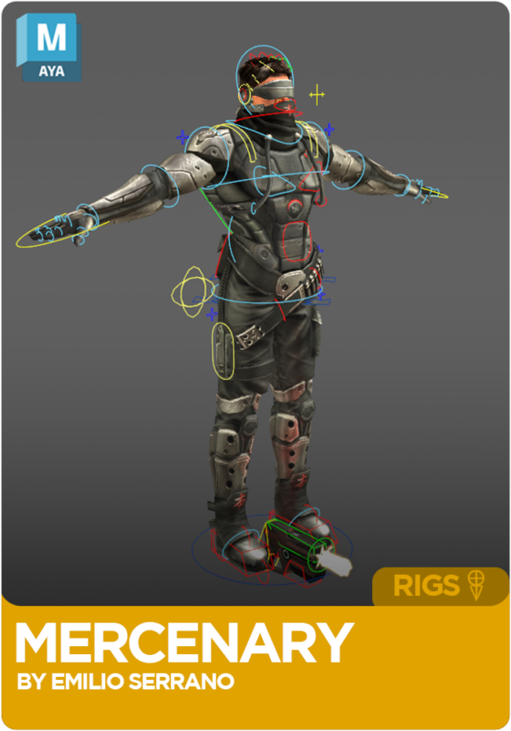 Mercenary Rig for Maya