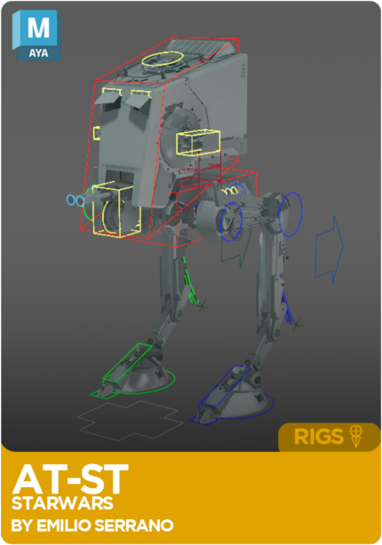 AT-ST Rig for Maya