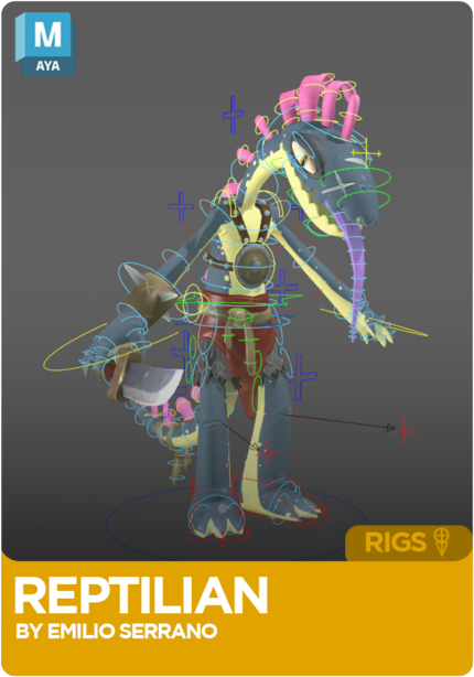 Reptilian Rig for Maya