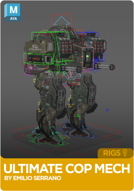 Ultimate Cop Mech Rig for Maya