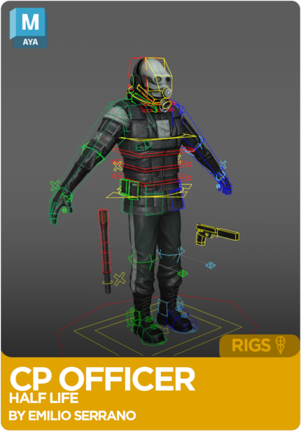 Half-Life CP Officer Rig for Maya