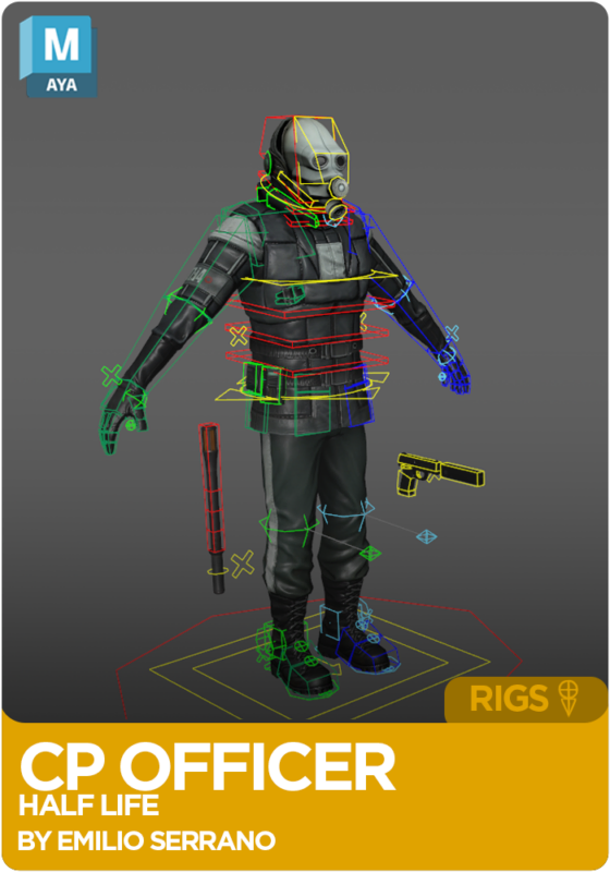 Half-Life CP Officer Rig for Maya