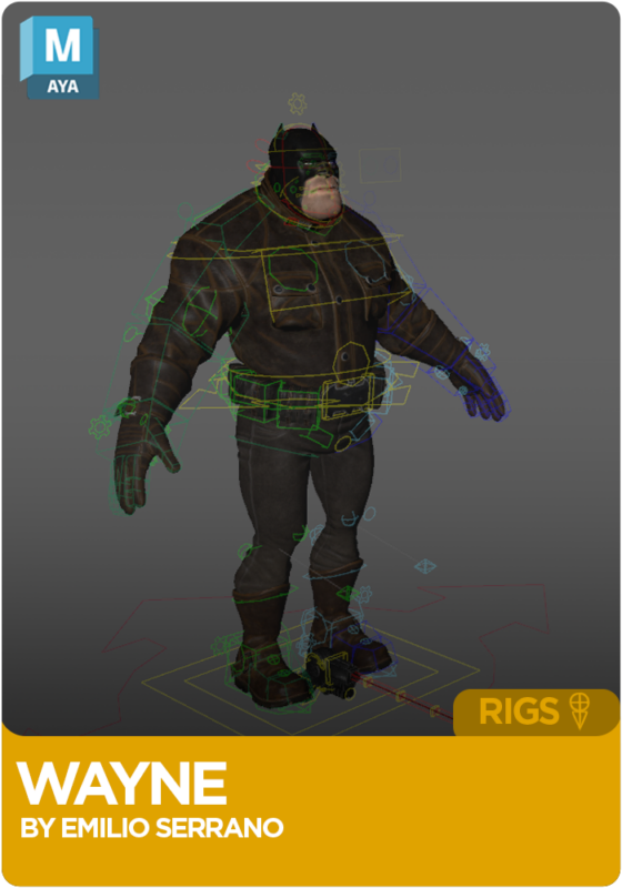 Batman Wayne Rig for Maya