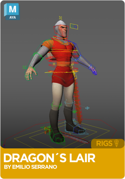 Dragons Lair Dirk Rig for Maya