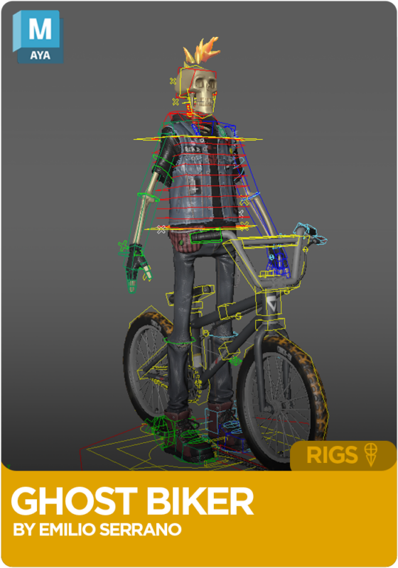 Ghost Rider Rig for Maya