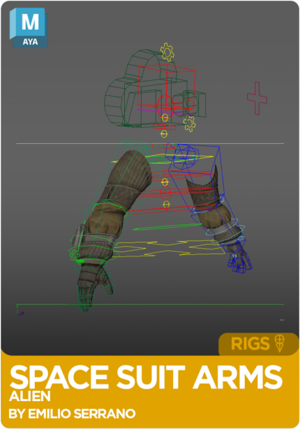 Alien Space Suit Arms Rig for Maya