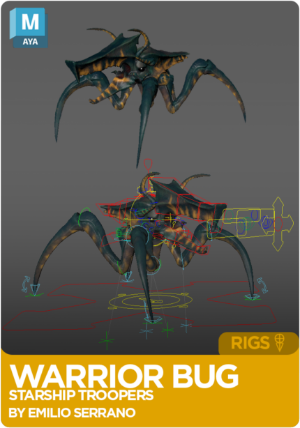 Starship Troopers Zwarrior Rig for Maya