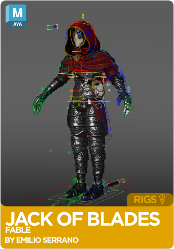 Fable Jack of Blades Rig for Maya