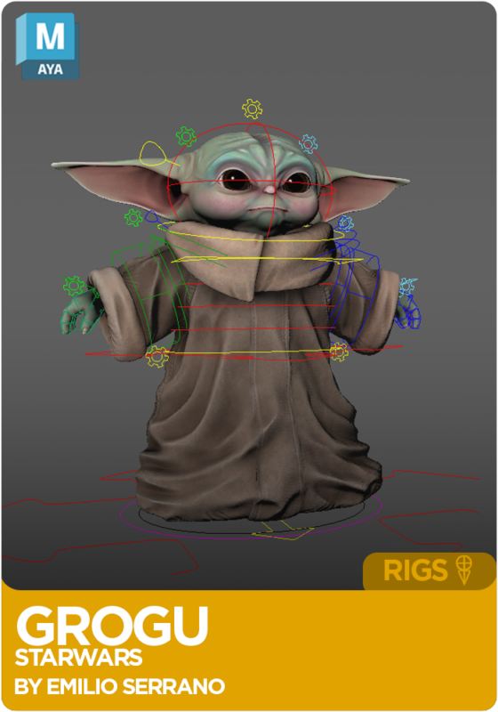 Grogu Rig for Maya