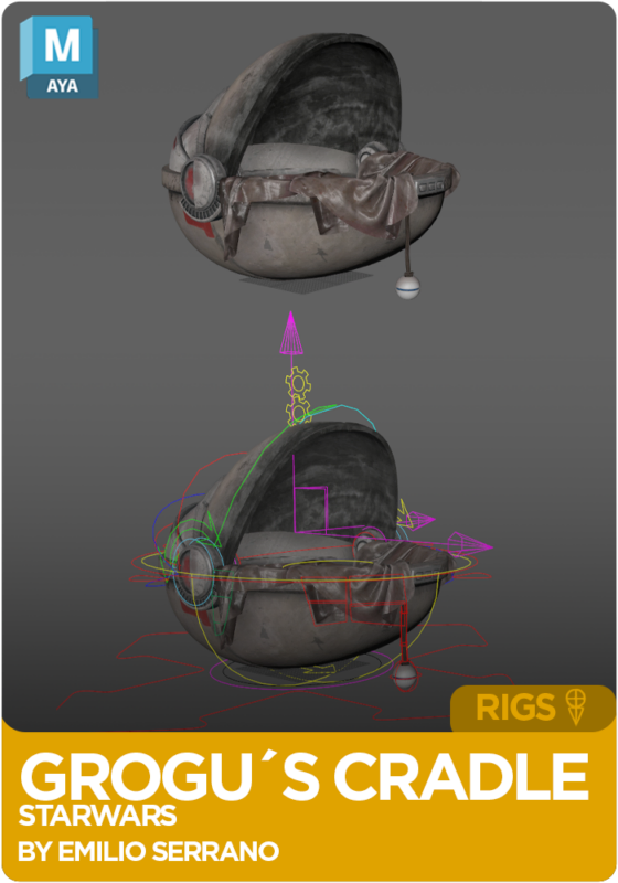 Star Wars Childs Cradle Rig for Maya