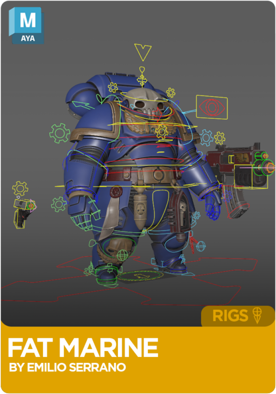 Fat Marine Rig for Maya