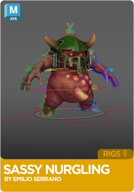 Sassy Nurgling Rig for Maya