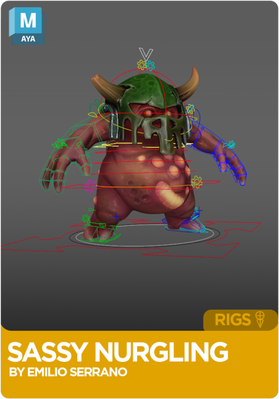 Sassy Nurgling Rig for Maya