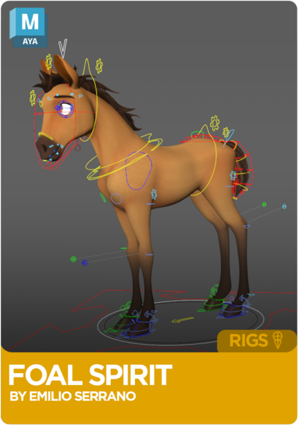 Foal Horse Rig for Maya