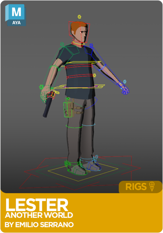 Another World Lester Rig for Maya
