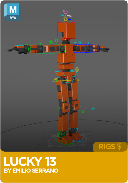 LUCKY 13 Jointed Figure Rig for Maya