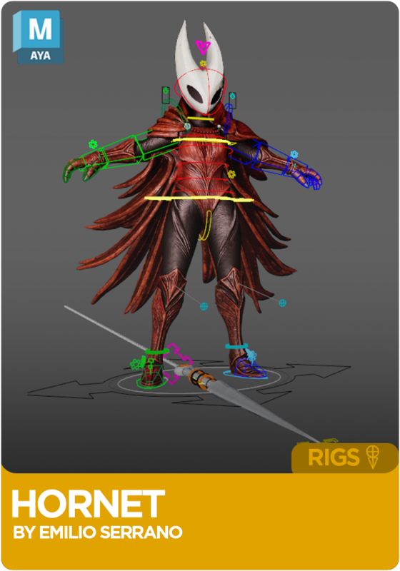 Hornet Silksong Rig for Maya