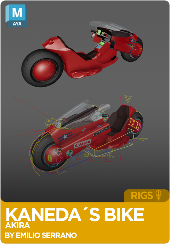 Akira Bike Rig for Maya