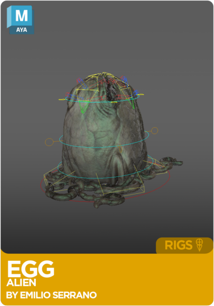 Alien Egg Rig for Maya