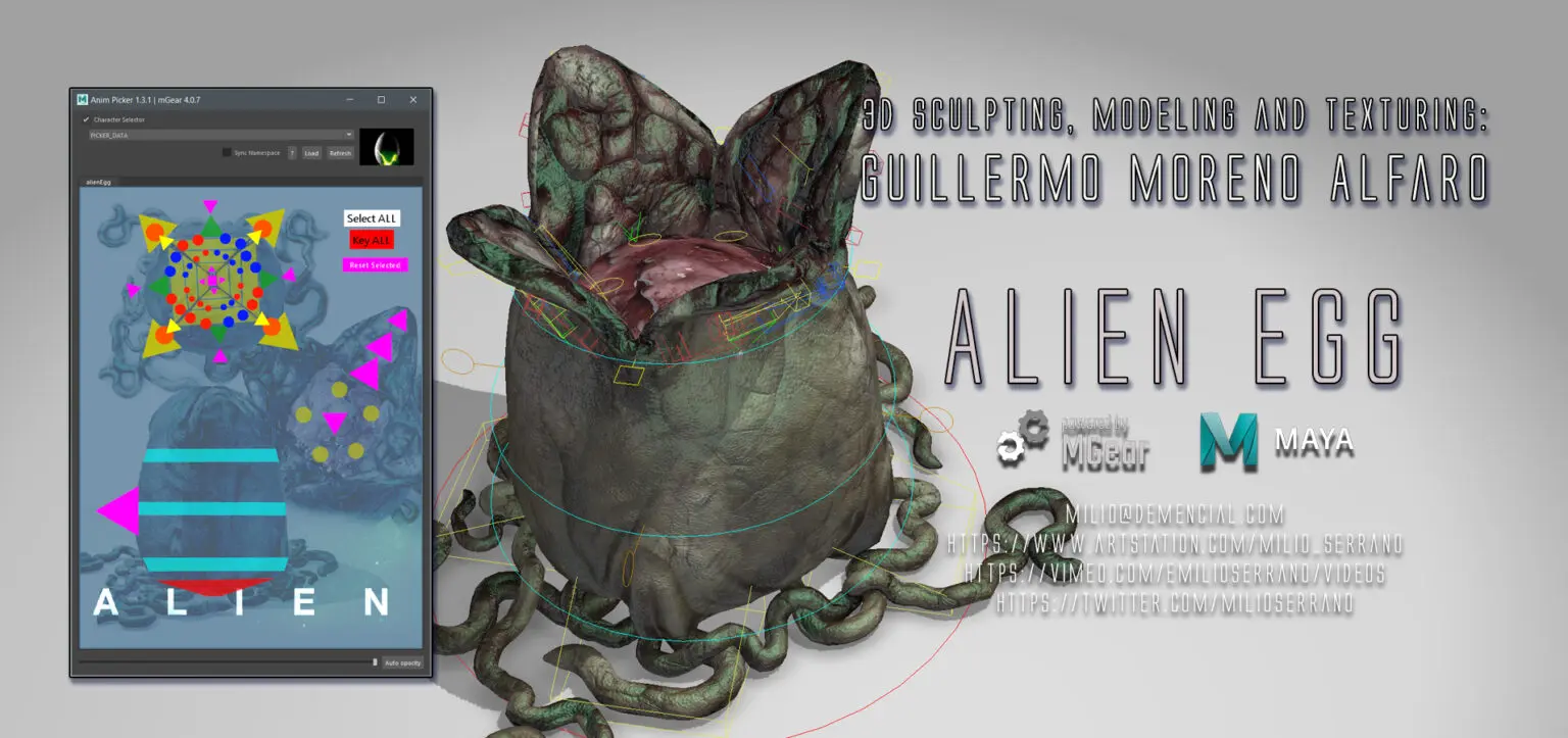 Alien Rig Bundle for Maya | Free Download - Animworks