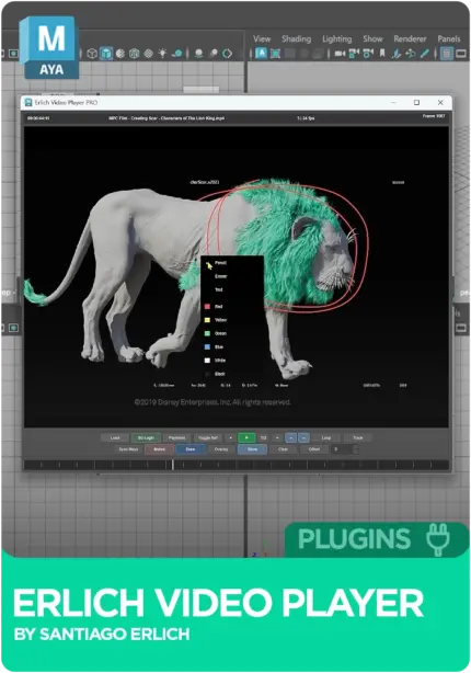 Erlich Video Player for Maya