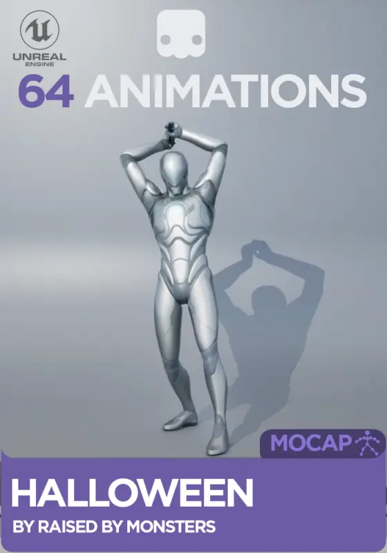 Mocap Halloween Animation Library_Animworks