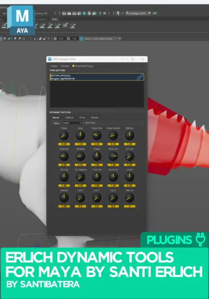 Erlich Dynamic Tools for Maya by Santi Erlich