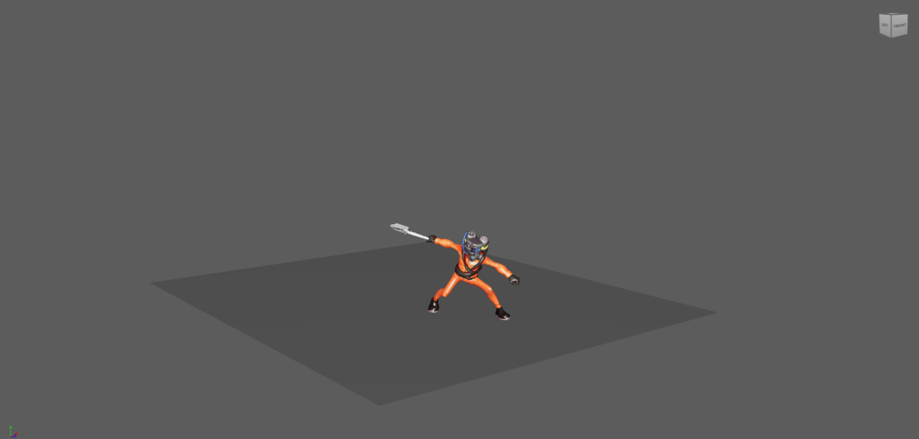 The same pose tested at close, medium and wide shot distances