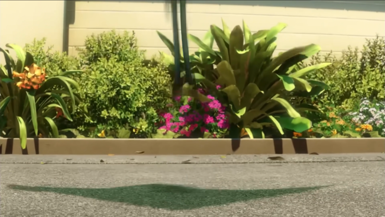 Only Woody's lower legs left in frame in Toy Story, the same shape as the previous pose simply moved upward