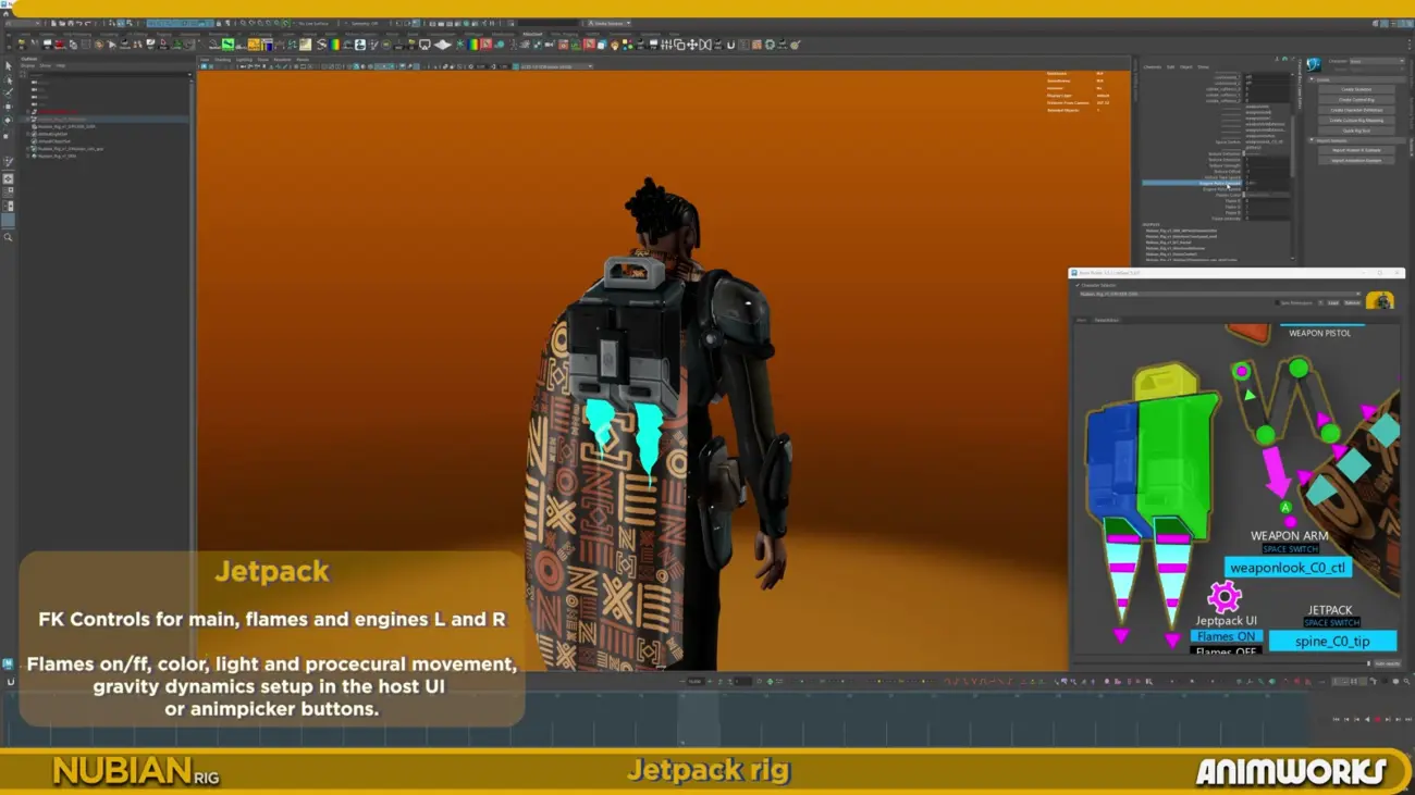 Procedural flames you can key