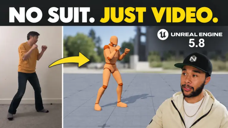 Markerless Motion Capture in Unreal Engine 5.8: One Phone Video to Gameplay